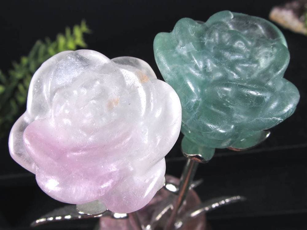 フローライト 蛍石 花瓶 一輪挿し 置物
