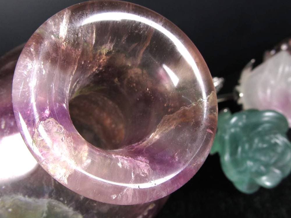 フローライト 蛍石 花瓶 一輪挿し 置物