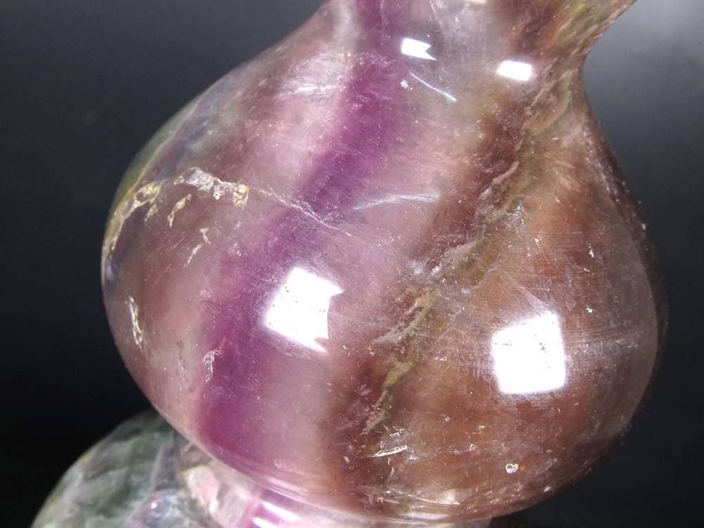 フローライト 蛍石 花瓶 一輪挿し 置物