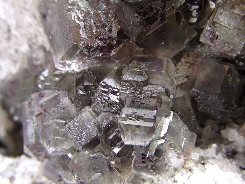 フローライト 蛍石 ドゥルージー 原石 結晶