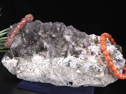 フローライト 蛍石 ドゥルージー 原石 結晶