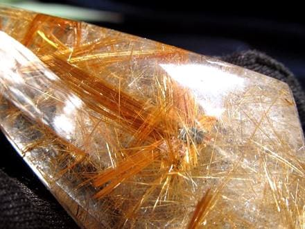 ゴールドルチルクォーツ タンブル 金針水晶 カボション ルチレイテッドクォーツ