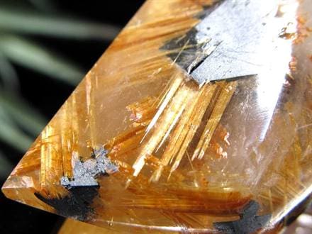 ゴールドルチルクォーツ タンブル 金針水晶 カボション ルチレイテッドクォーツ