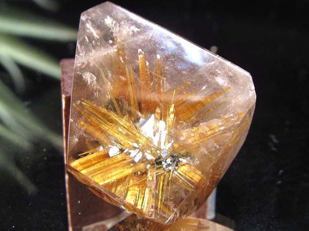 ゴールドルチルクォーツ タンブル 金針水晶 カボション ルチレイテッドクォーツ