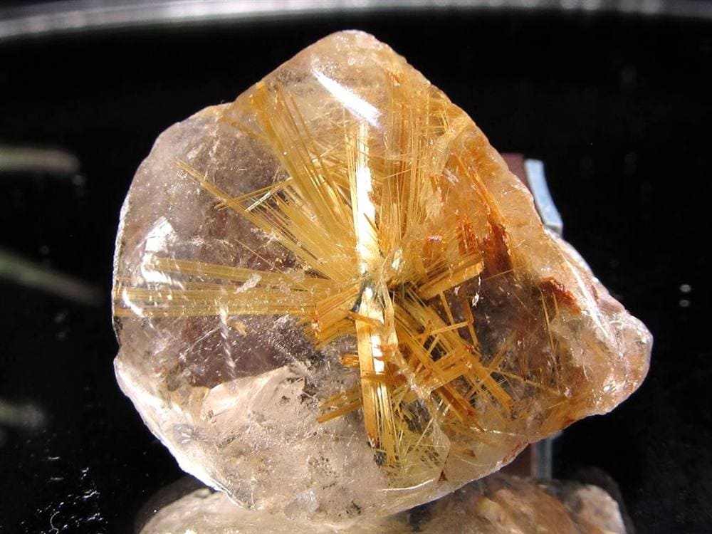 ゴールドルチルクォーツ タンブル 金針水晶 カボション ルチレイテッドクォーツ