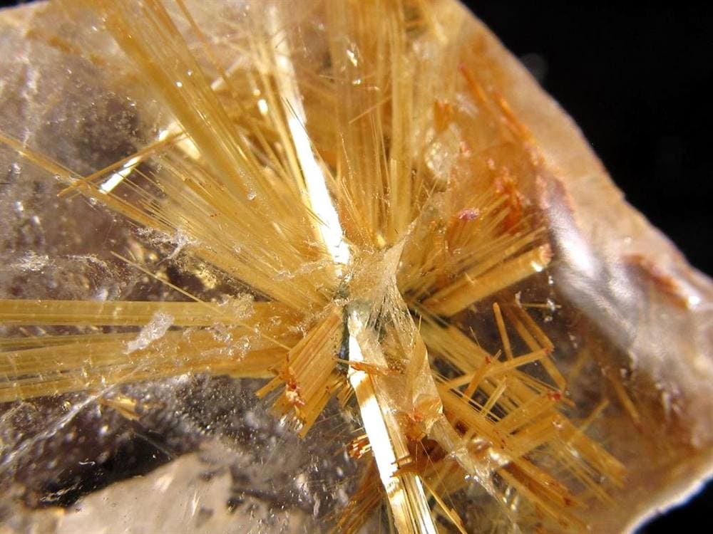 ゴールドルチルクォーツ タンブル 金針水晶 カボション ルチレイテッドクォーツ