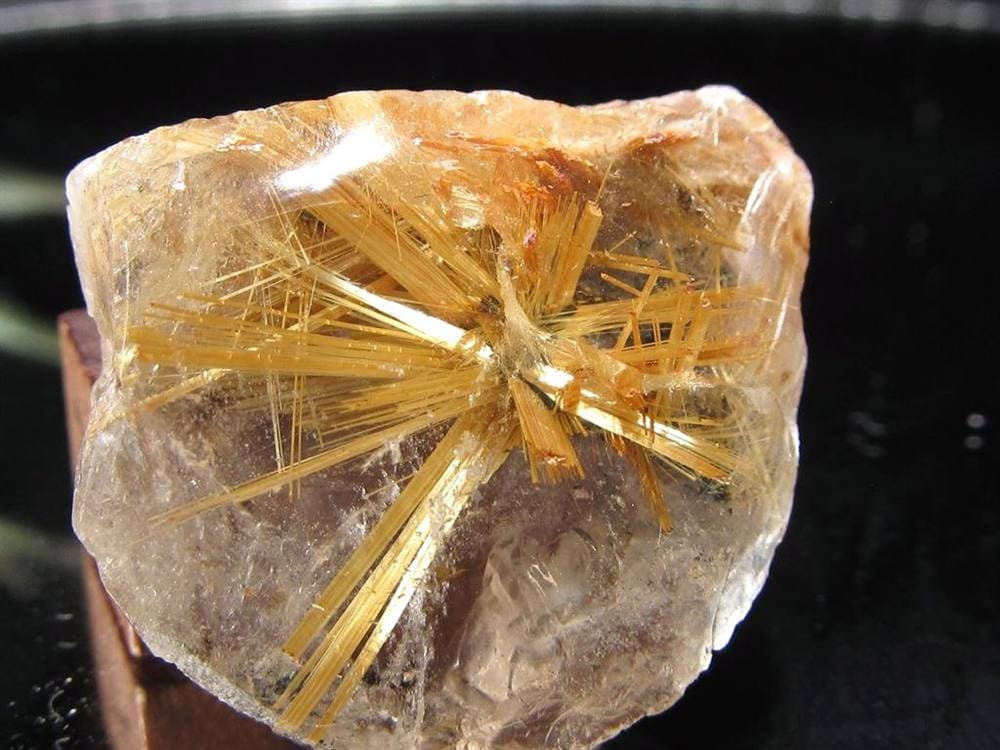 ゴールドルチルクォーツ タンブル 金針水晶 カボション ルチレイテッドクォーツ
