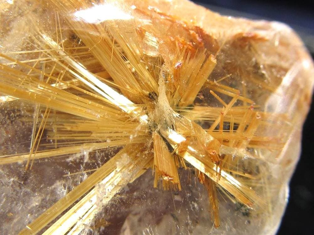 ゴールドルチルクォーツ タンブル 金針水晶 カボション ルチレイテッドクォーツ