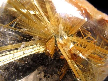 ゴールドルチルクォーツ タンブル 金針水晶 カボション ルチレイテッドクォーツ