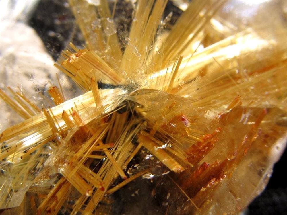 ゴールドルチルクォーツ タンブル 金針水晶 カボション ルチレイテッドクォーツ