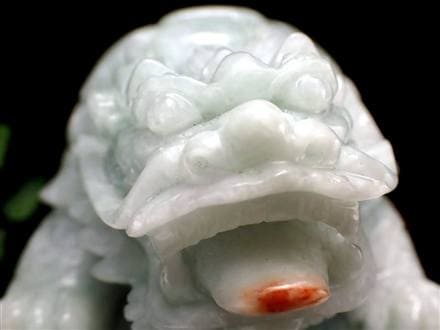 翡翠 ジェダイト 硬玉 龍亀 ロングイ 彫刻 置物