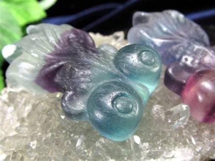 フローライト 蛍石 タンブル カービング 彫刻