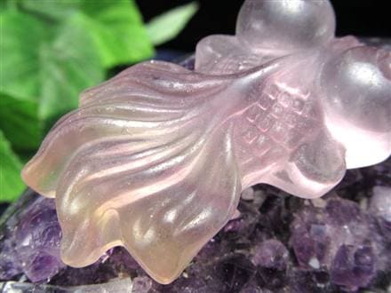 フローライト 蛍石 タンブル カービング 彫刻