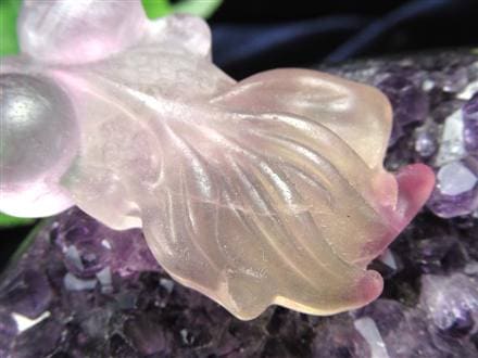 フローライト 蛍石 タンブル カービング 彫刻