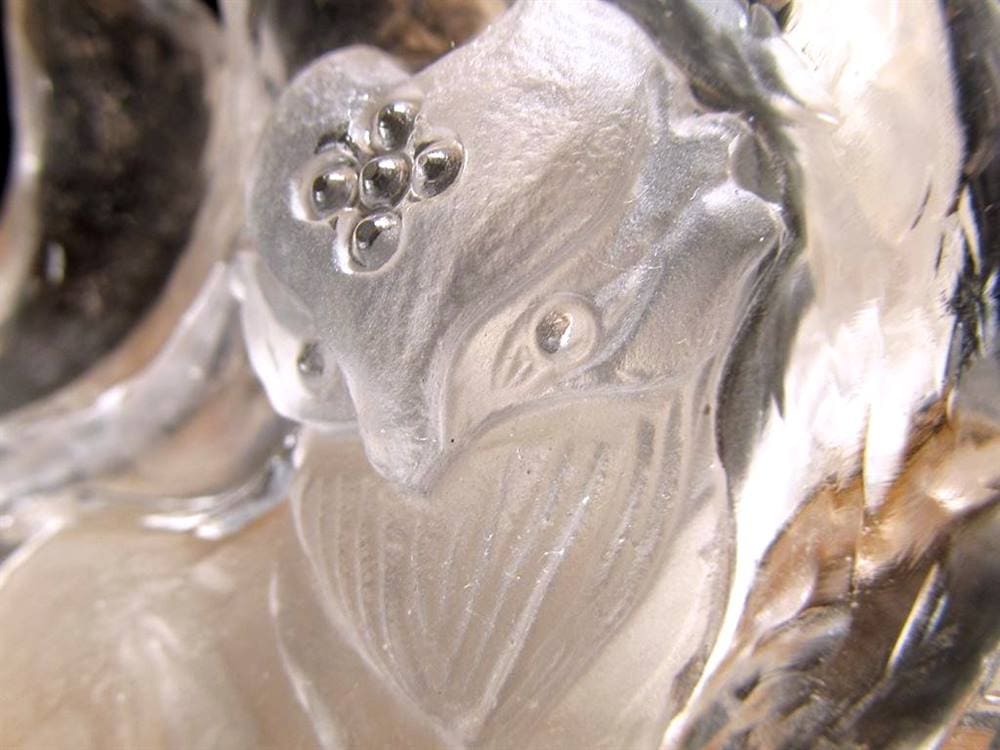 縁起物 九尾の狐 神獣 天然水晶 置物
