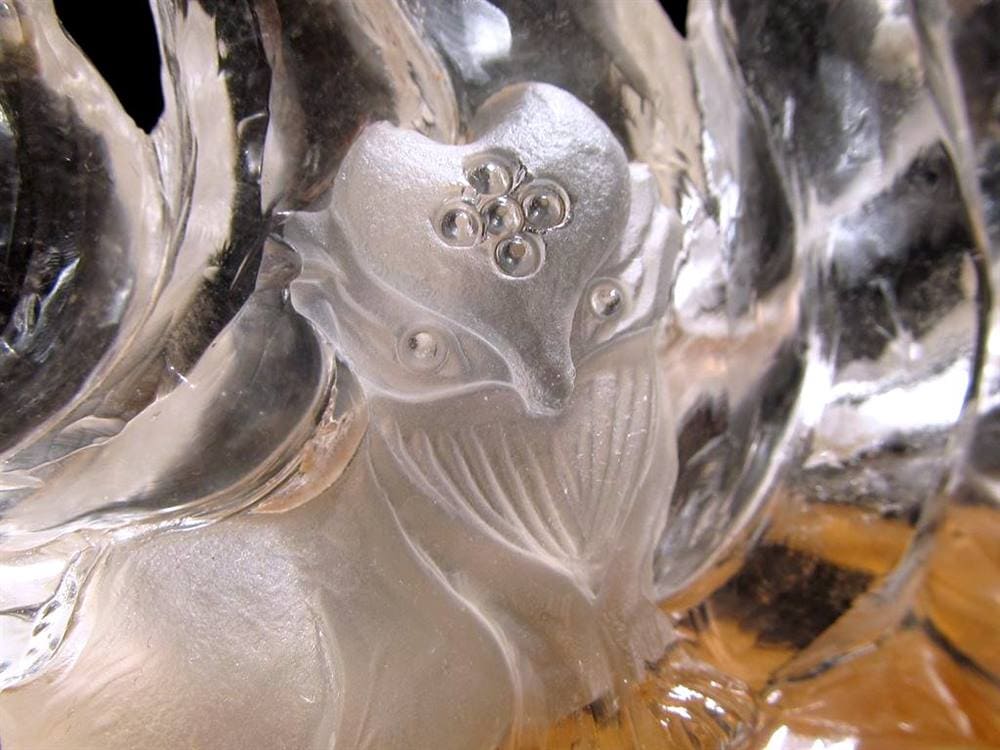 縁起物 九尾の狐 神獣 天然水晶 置物