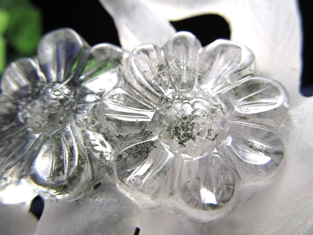 縁起物 九尾の狐 神獣 天然水晶 置物