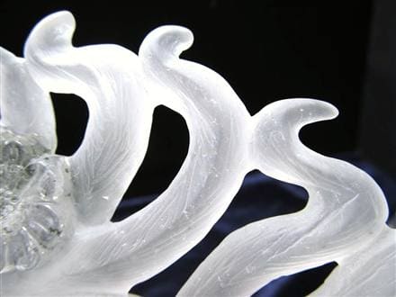 縁起物 九尾の狐 神獣 天然水晶 置物