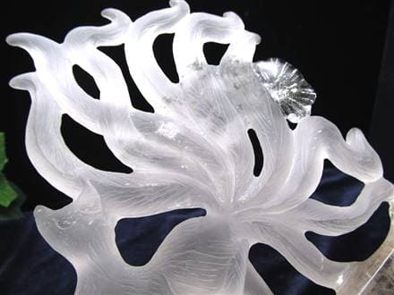 縁起物 九尾の狐 神獣 天然水晶 置物