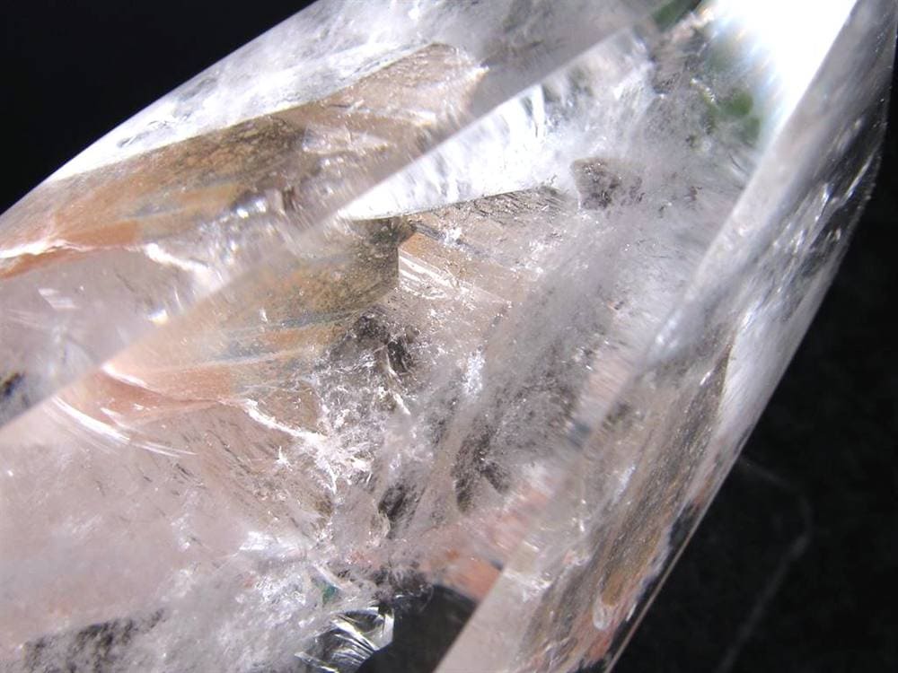 クォーツインクォーツ 貫入水晶 マニフェストクォーツ 天然石置物 ポリッシュポイント