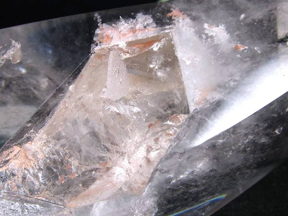 クォーツインクォーツ 貫入水晶 マニフェストクォーツ 天然石置物 ポリッシュポイント