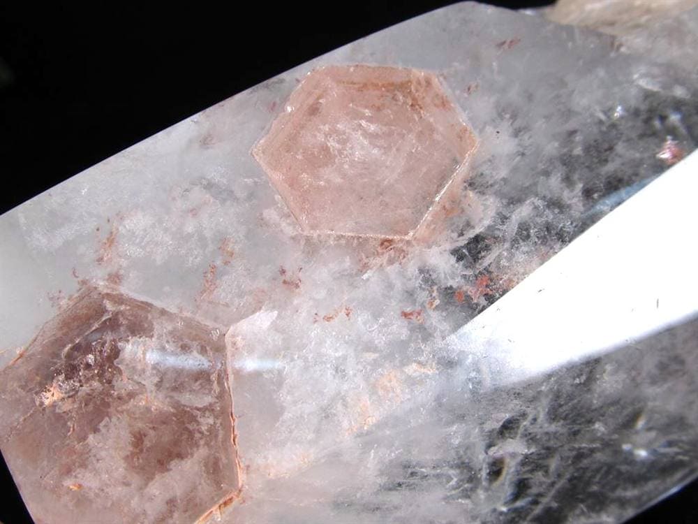 クォーツインクォーツ 貫入水晶 マニフェストクォーツ 天然石置物 ポリッシュポイント