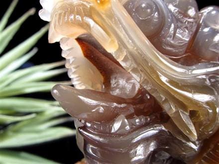 瑪瑙 メノウ めのう 龍穴アゲート トレジャー瑪瑙 龍亀 ロングイ 彫刻 置物