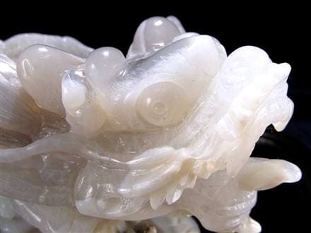 瑪瑙 メノウ めのう 龍穴アゲート トレジャー瑪瑙 龍亀 ロングイ 彫刻 置物