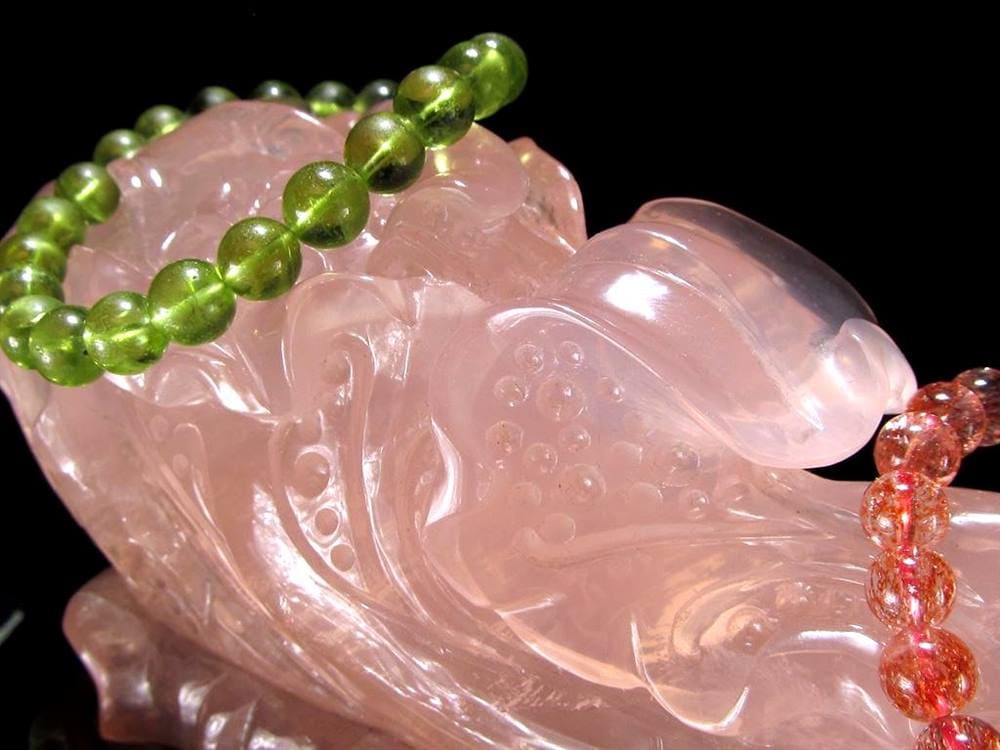 文昌筆 文昌帝君 ローズクォーツ 文昌神 彫刻 風水.学業 薔薇