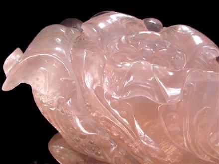 文昌筆 文昌帝君 ローズクォーツ 文昌神 彫刻 風水.学業 薔薇