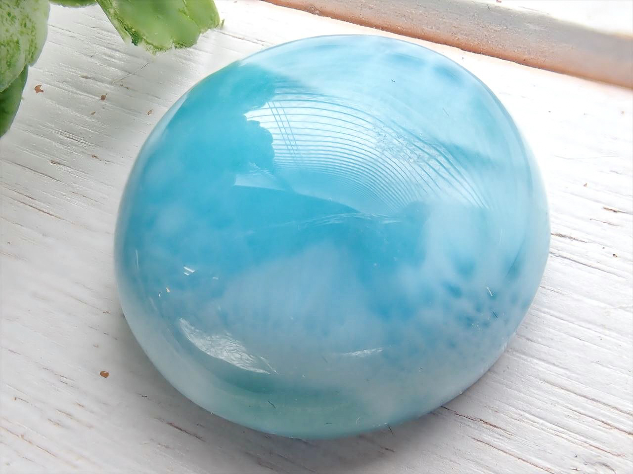 大粒 ラリマー ルース オーバル 楕円 21mm*15mm 天然石 ブルー系 青