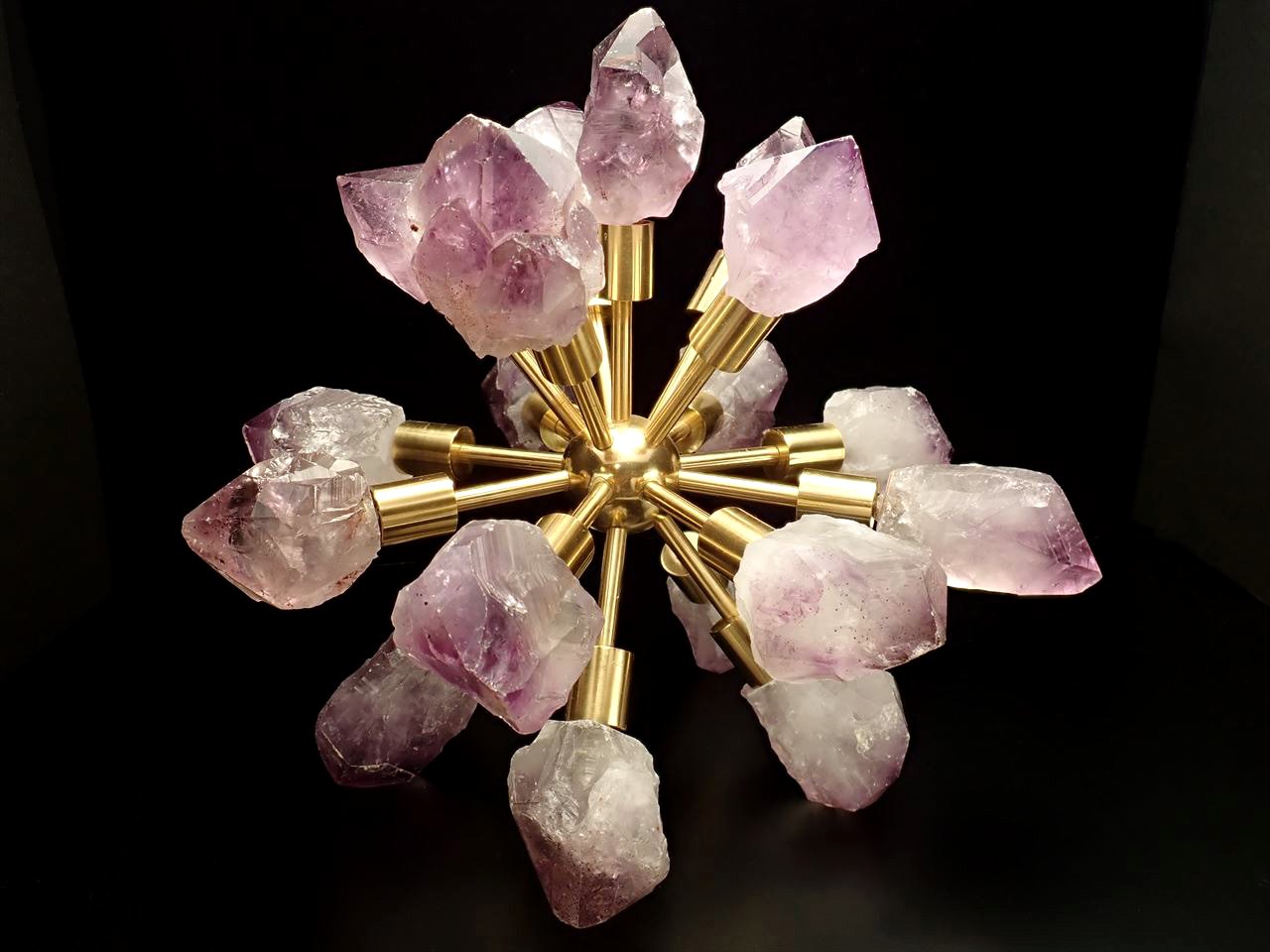 ハイ パワー ジェネレーター 360度回る映像有り アメジストエレスチャル使用 ツーソン展示会限定商品 空間の浄化 ブレスレットの浄化にも スーパーエネルギージェネレーター ブラジル産