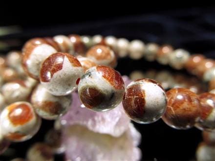 ガーネット グロッシュラー ブレスレット アプライト 半花崗岩