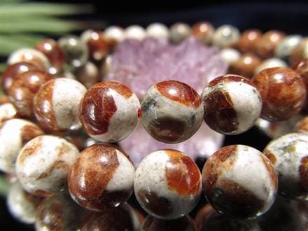 ガーネット グロッシュラー ブレスレット アプライト 半花崗岩