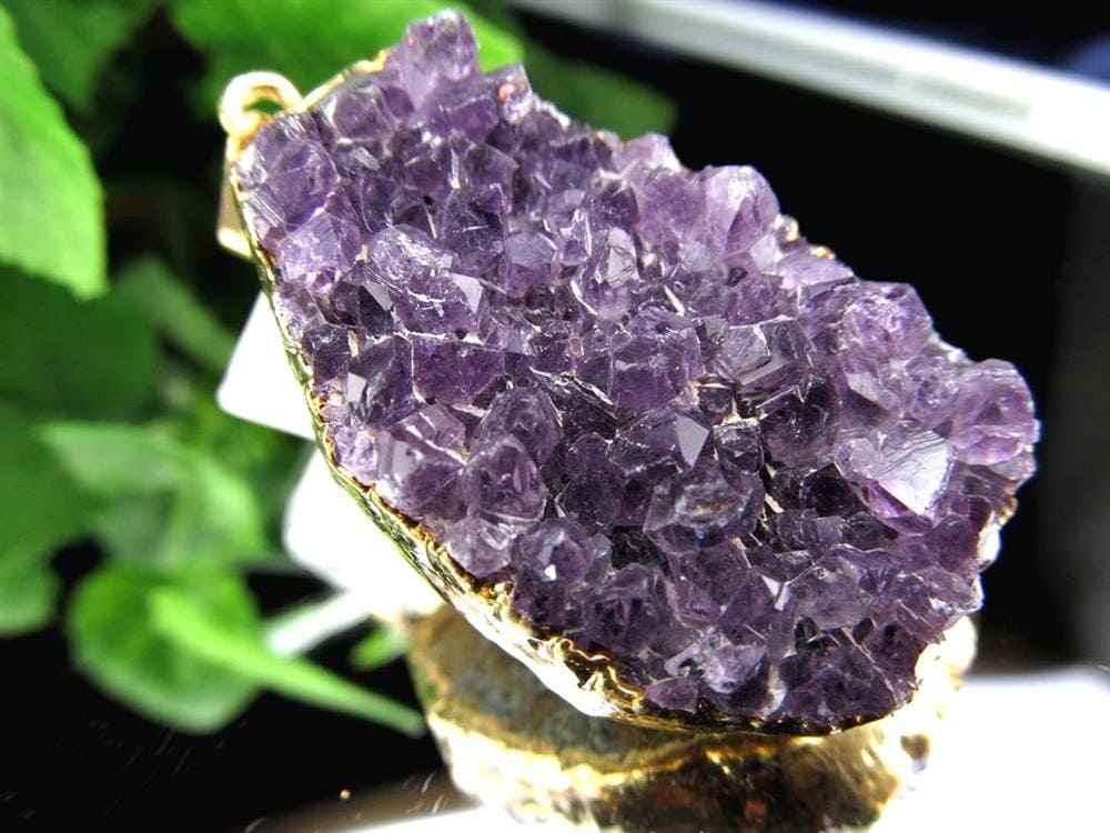 アメジスト クラスター 紫水晶 ペンダント ネックレス