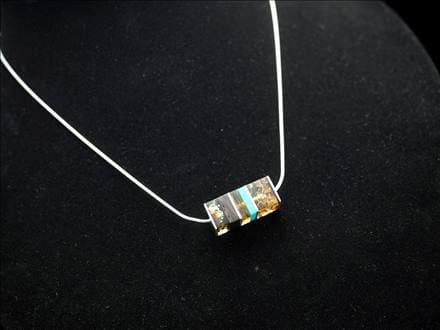 アンバー 琥珀 ペンダント ネックレス Silver925