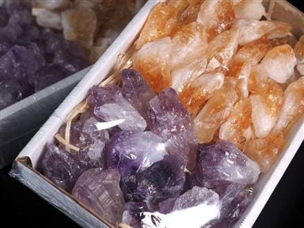 アメジスト シトリン ラフ原石 結晶 原石