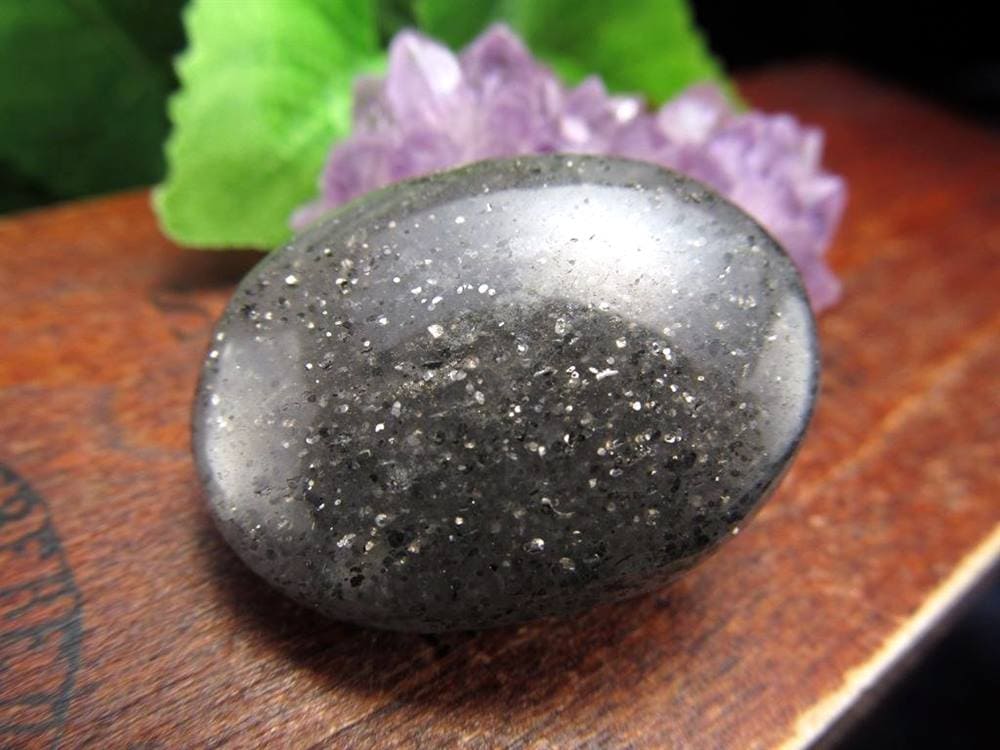 ブラックサンストーン タンブル カボション 長石 天然石