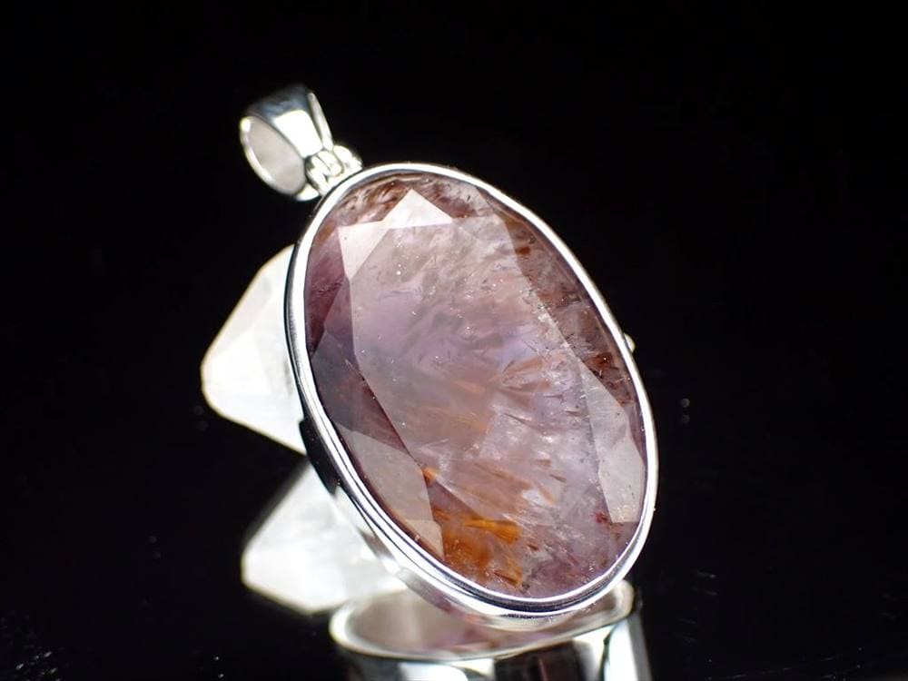 カコクセナイトインアメジスト ペンダント カコクセナイト ツーソン 誕生石