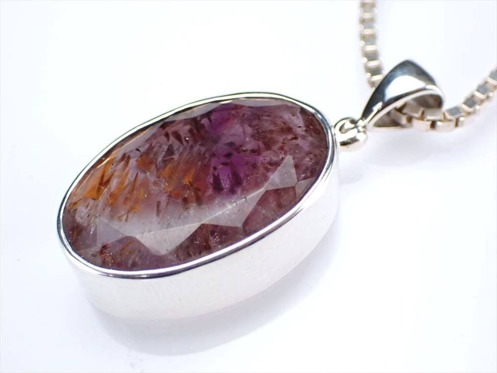 カコクセナイトインアメジスト ペンダント カコクセナイト ツーソン 誕生石