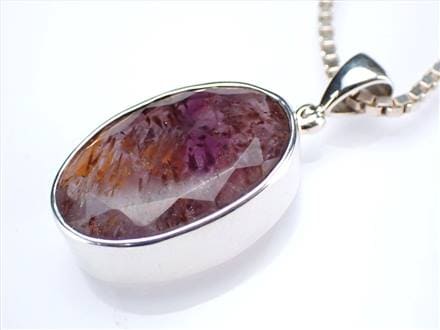 カコクセナイトインアメジスト ペンダント カコクセナイト ツーソン 誕生石