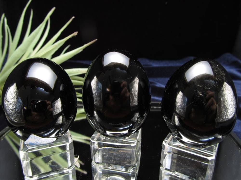 オブシディアン エッグ ゴールデンシャインオブシディアン 黒曜石 卵