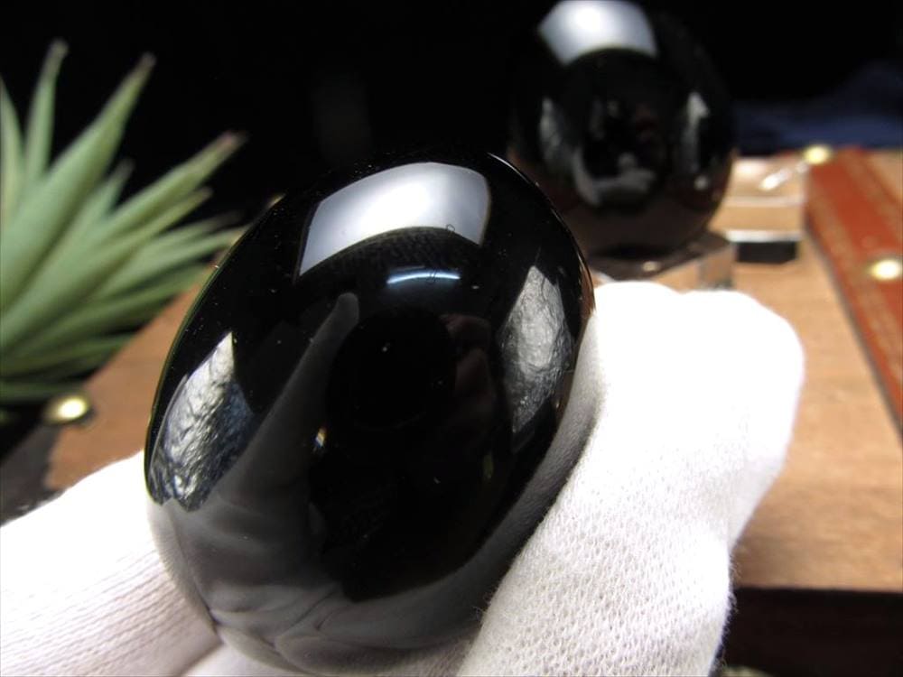 オブシディアン エッグ ゴールデンシャインオブシディアン 黒曜石 卵