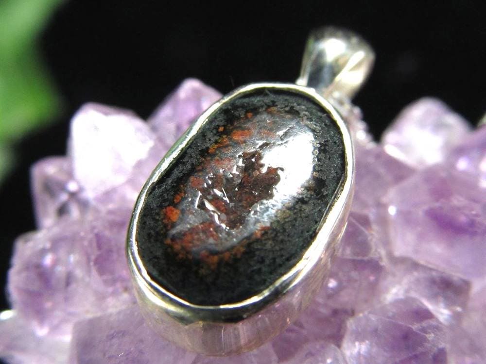 アゲート 瑪瑙 ジオード トレジャーメノウ 晶洞 ペンダントトップ