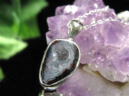 アゲート 瑪瑙 ジオード トレジャーメノウ 晶洞 ペンダントトップ