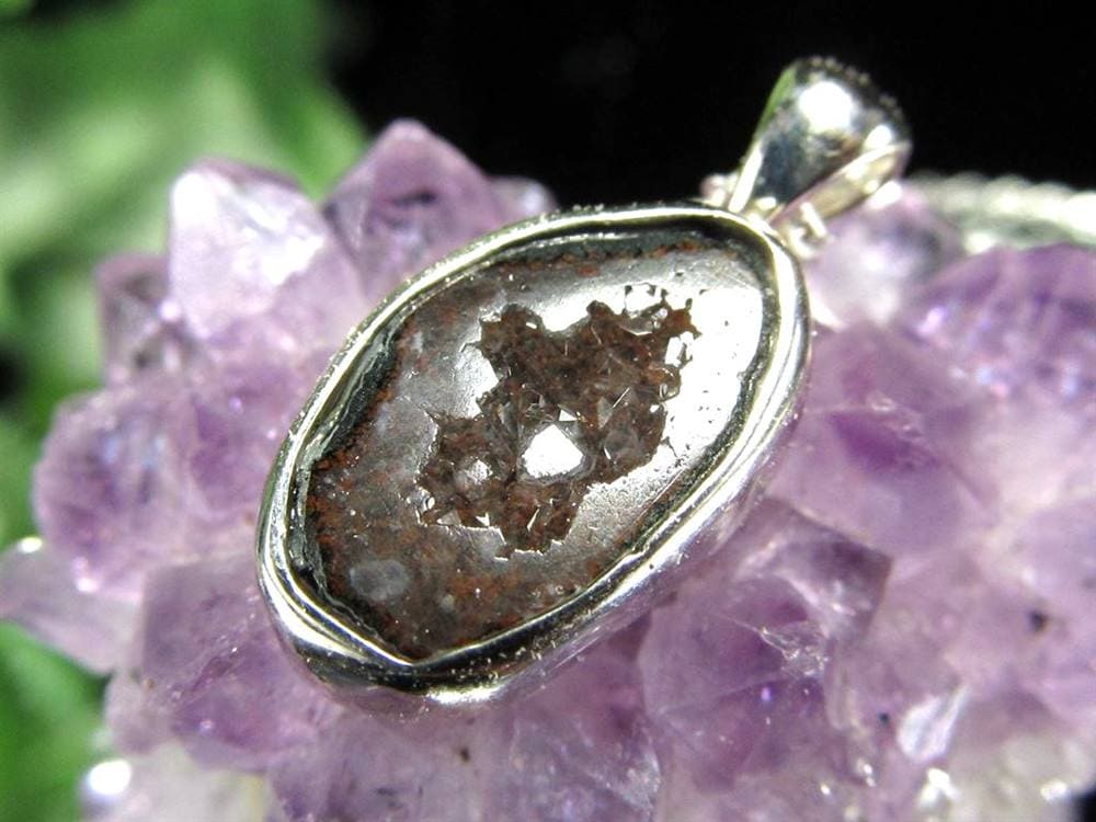 アゲート 瑪瑙 ジオード トレジャーメノウ 晶洞 ペンダントトップ