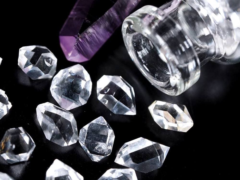 ハーキマーダイヤモンド ハーキマーダイヤモンド アメジスト 結晶 ベラクルス