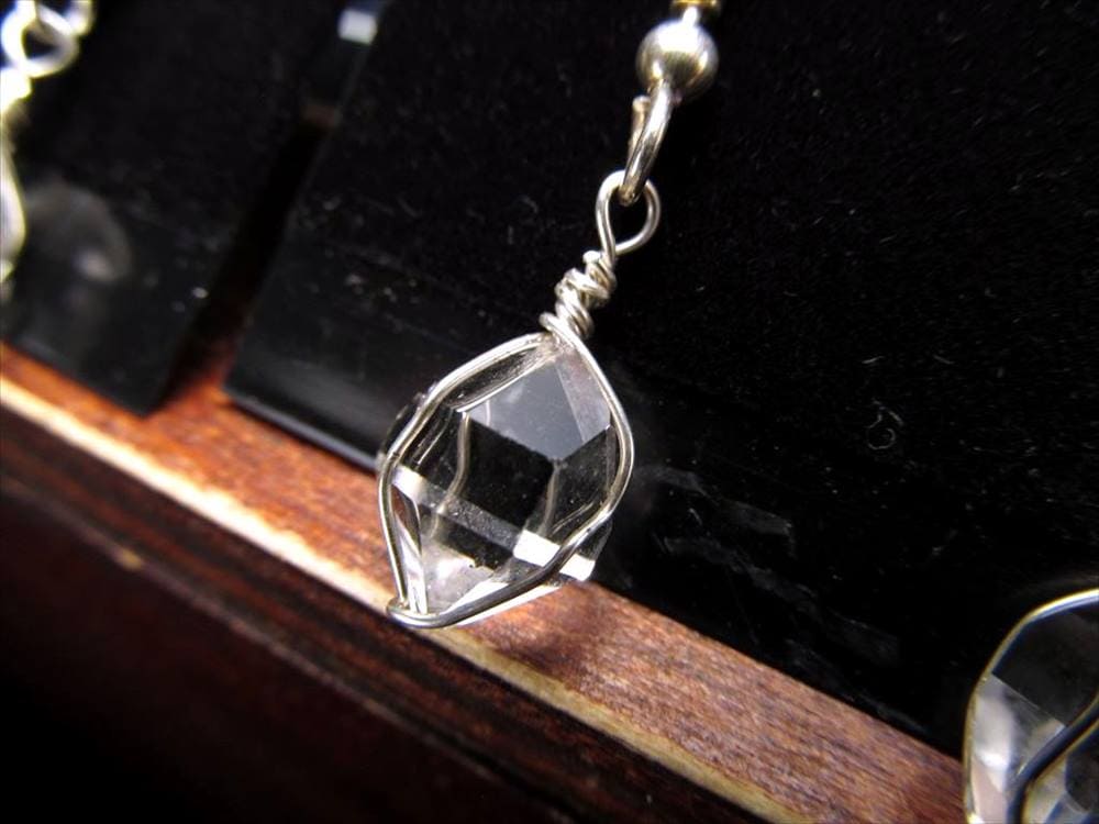 ハーキマーダイヤモンド ハーキマーダイヤモンド ピアス 原石 結晶