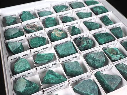 ミニチュア原石 コレクション原石 マラカイト 孔雀石 MALACHITE