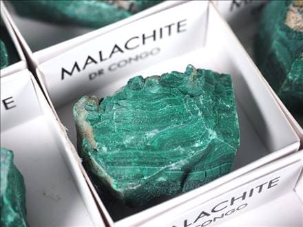 ミニチュア原石 コレクション原石 マラカイト 孔雀石 MALACHITE